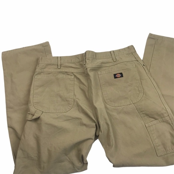 Dickies Canvas Carpenter Cargo Painter Beige Pants - Picture 5 of 10